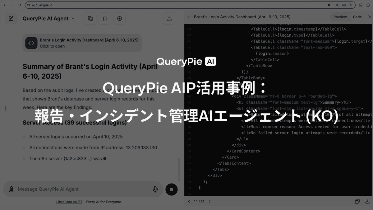 AIP活用事例： 報告・インシデント管理AIエージェント