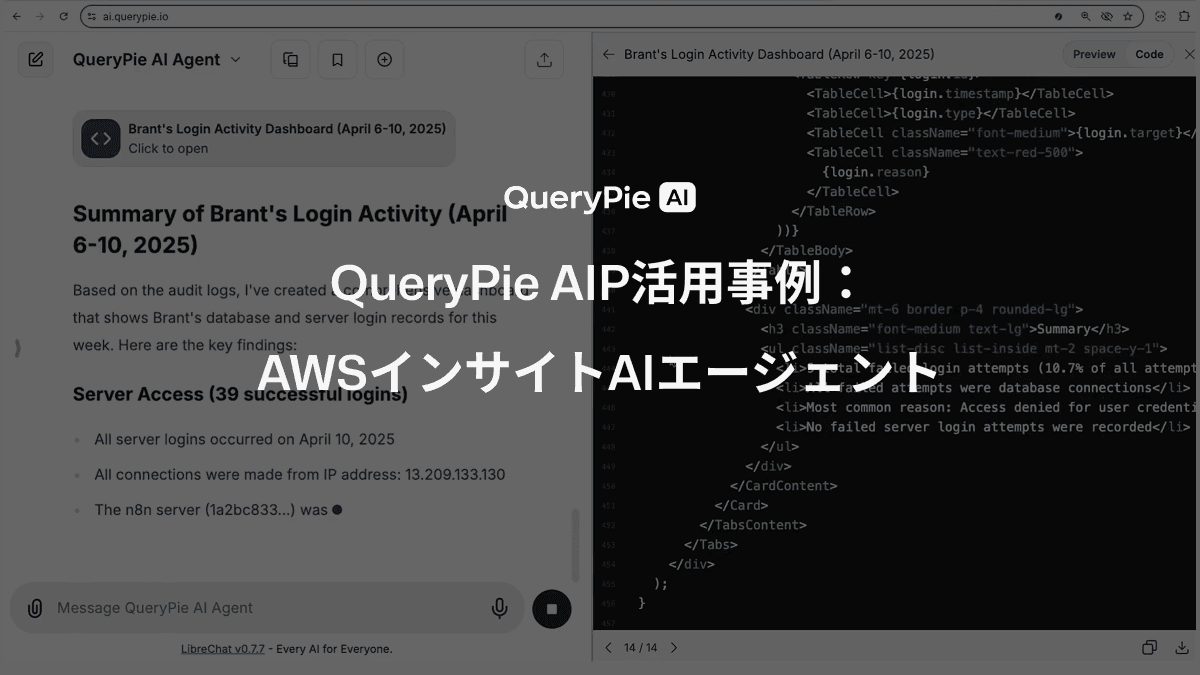 AIP活用事例： AWSインサイトAIエージェント